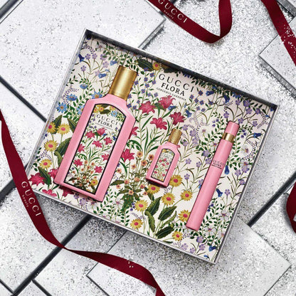 Gucci Kit Flora Gorgeous Gardenia + Travel Size + Miniatura